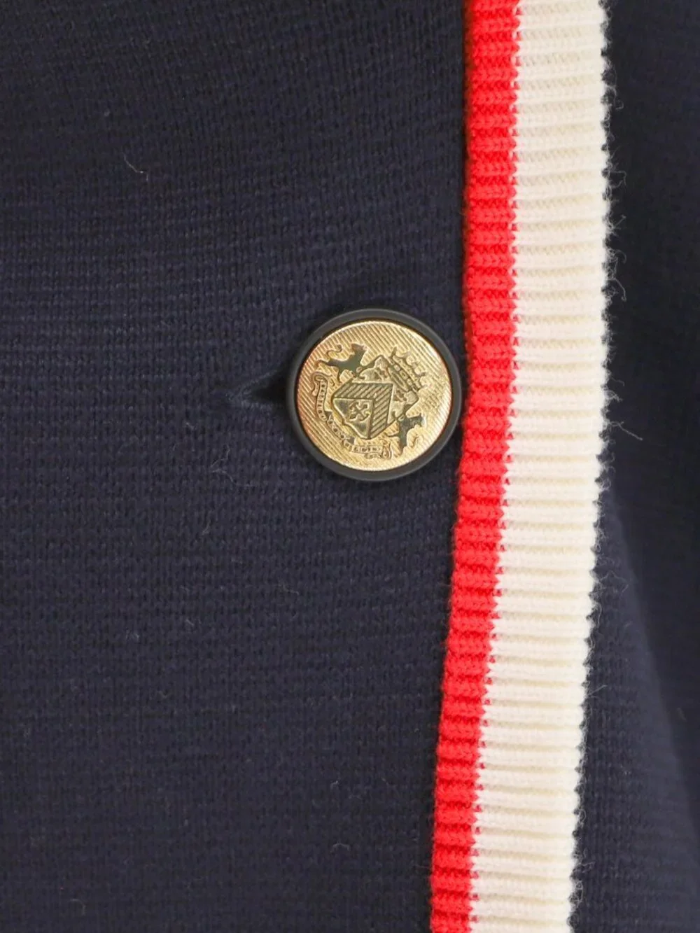 TALBOTS Tipped Boyfriend Knit Blazer in Navy Size 2Xp